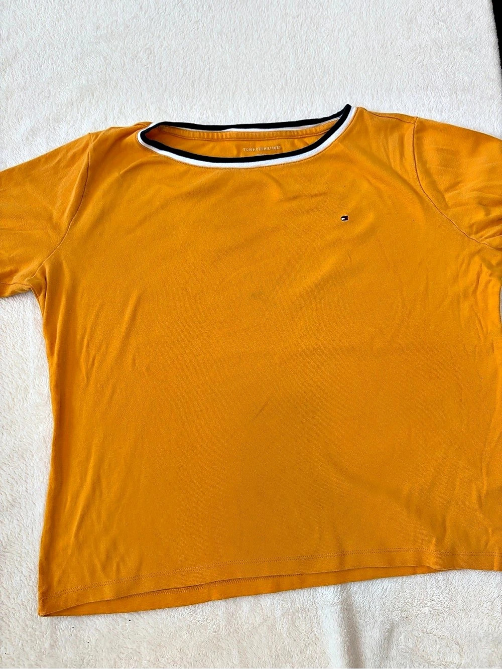 Tommy Hilfiger Short Sleeve Tee in Orange Size XL#183